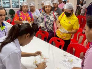 โครงการฝึกอบรมภาคปฎิบัติ เพื่อเตรียมความพร้อมก่อนเข้าสู่วัยผู้สูงอายุ