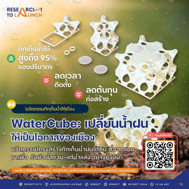 WaterCube: เปลี่ยนน้ำฝนให้เป็นโอกาสของเมือง
