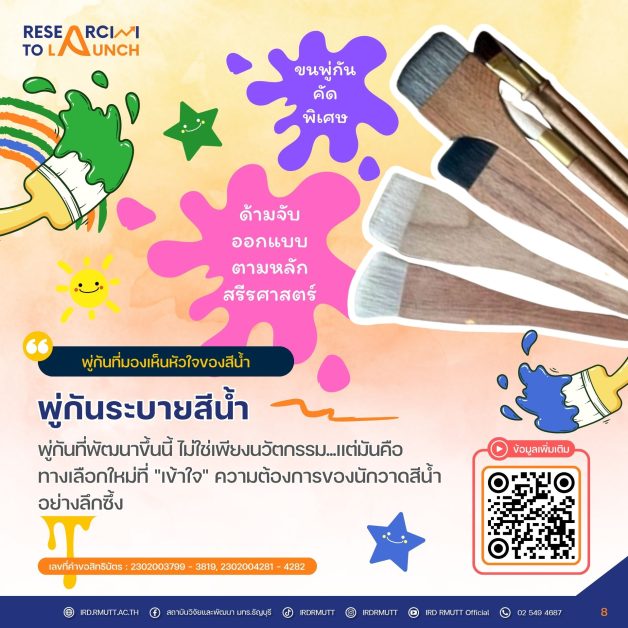 พู่กันระบายสีน้ำ