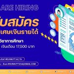 ประกาศ…เปิดรับสมัครพนักงานพิเศษเงินรายได้ ตำแหน่ง นักวิชาการศึกษา จำนวน 1 อัตรา